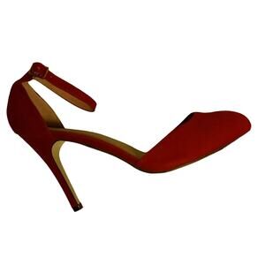 Bonmilel Red Suede Heels. 10B